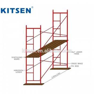 Sturdy and Strong Open End Scaffold Structures Walk-Thru Scaffold Frame