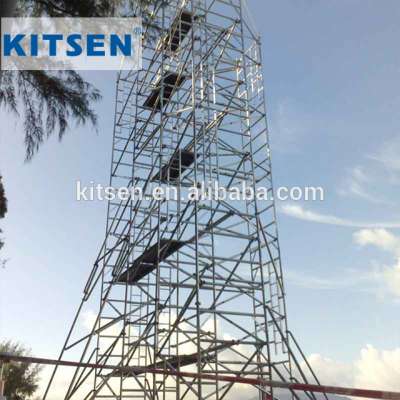 Aluminum Rosette System/ Ringlock Rolling Tower Scaffolding System/ All-Rounder Scaffold